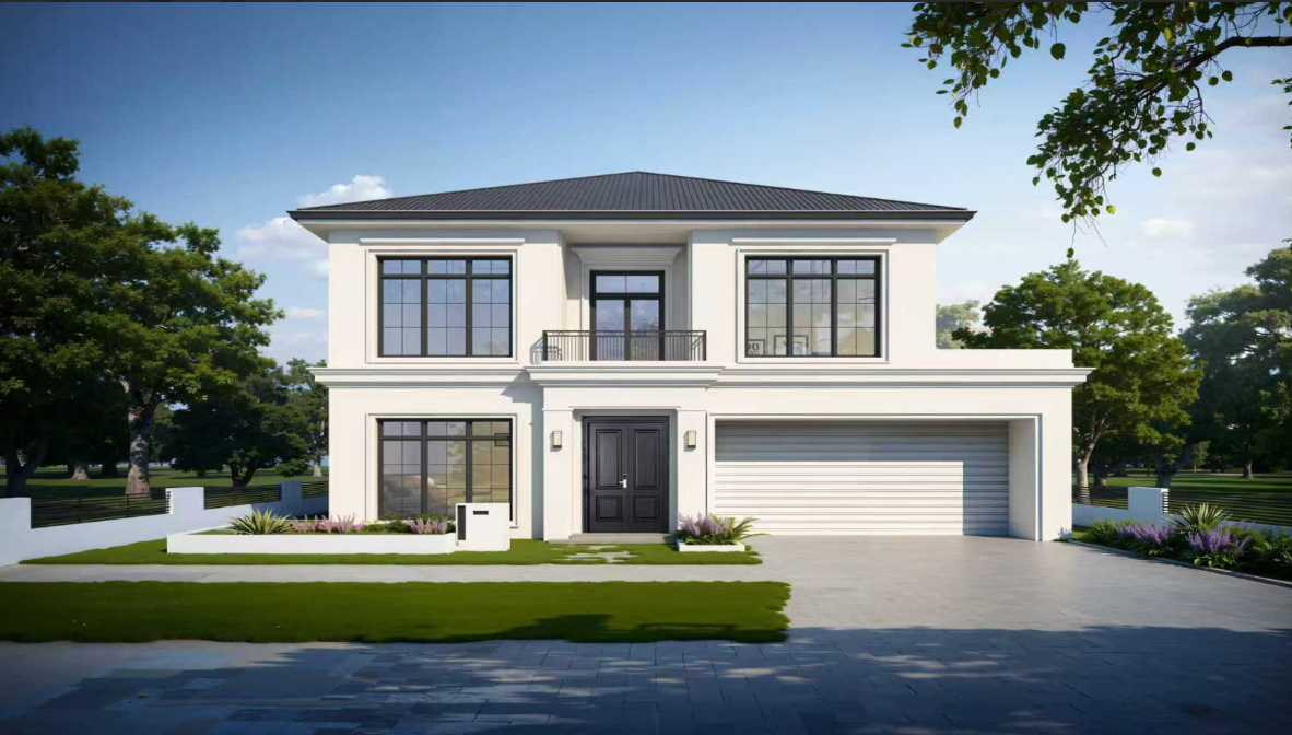 3D render of the double storey home